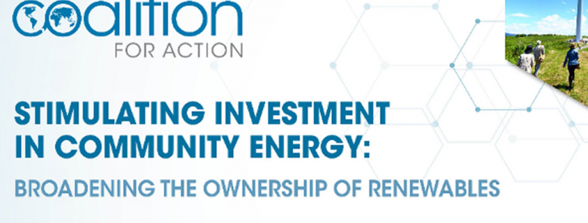 New Report on Stimulating Community Energy Investment