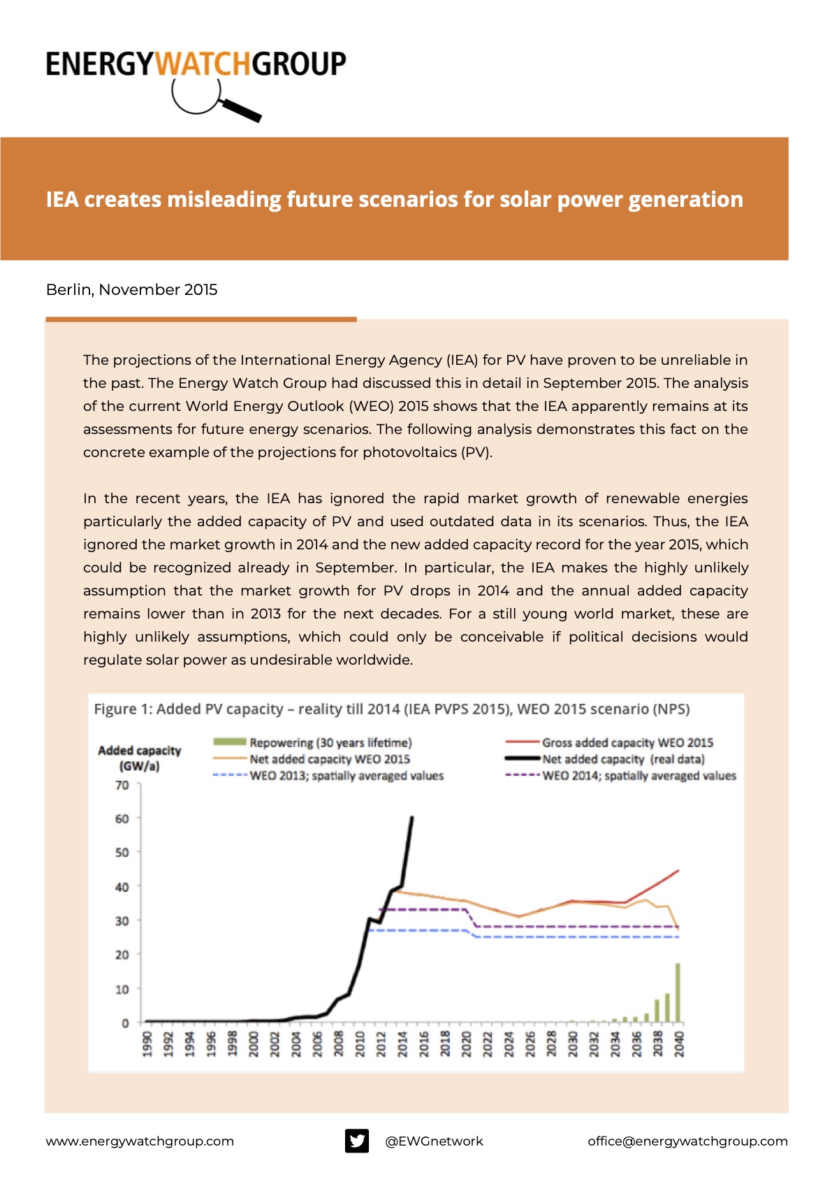 IEA creates misleading future scenarios for solar power generation